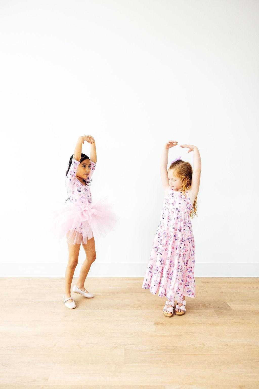 Retro Daydream 3/4 Sleeve Tutu Leotard