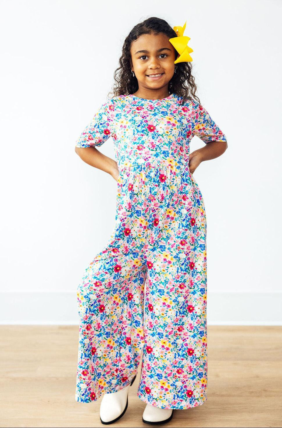 Fluttering Flowers Wide Leg Jumpsuit