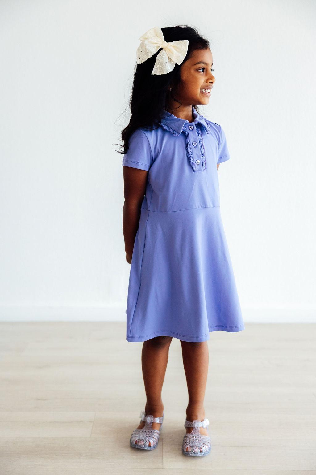 Periwinkle S/S Polo Dress
