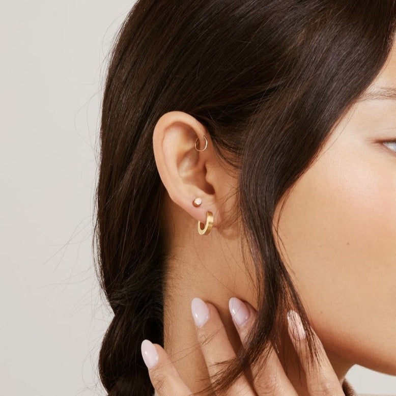 Mini City Hoop Earrings