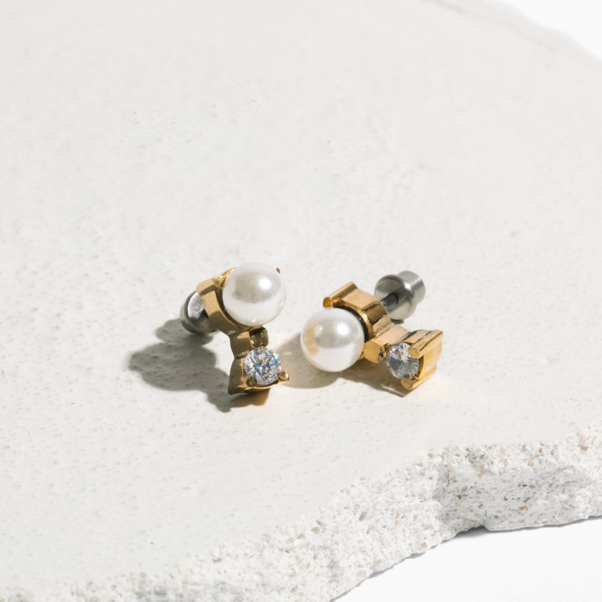 Mini Coco Screw Back Stud Earrings