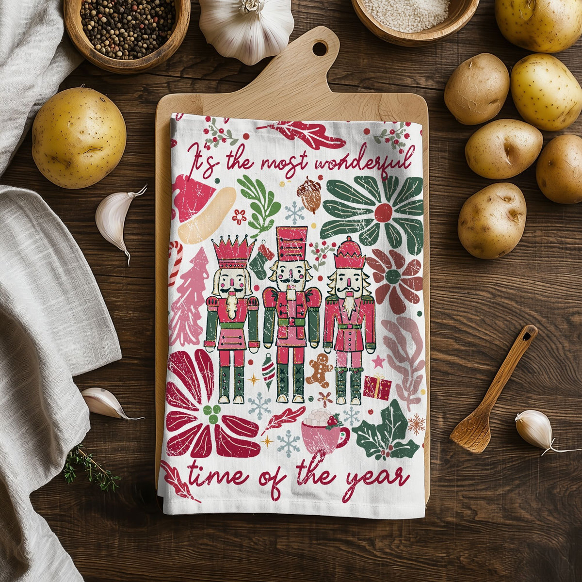 Boho Floral Nutcracker