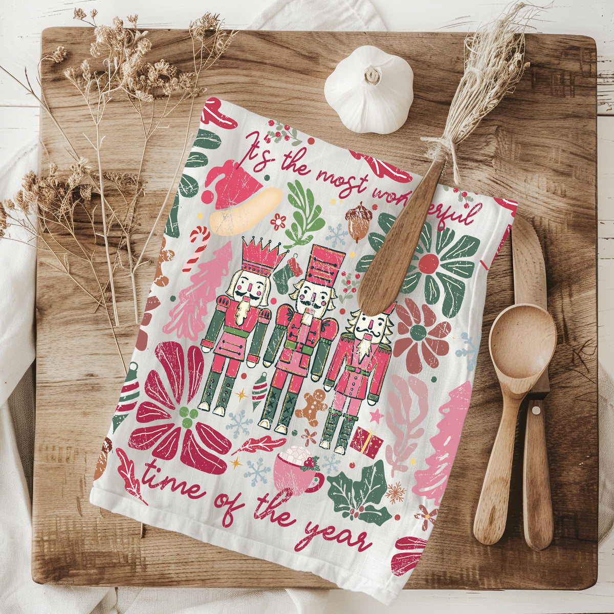 Boho Floral Nutcracker