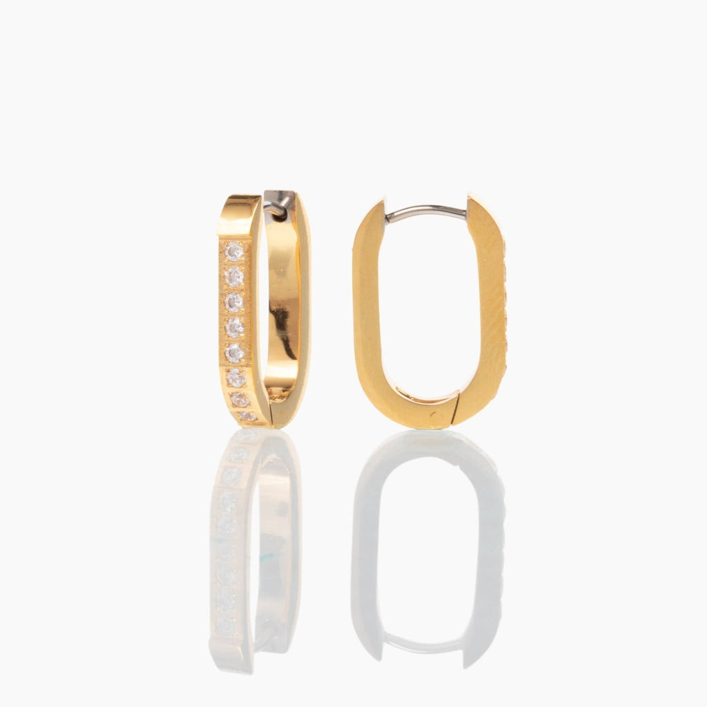 Pavé Trendsetter Hoop Earrings