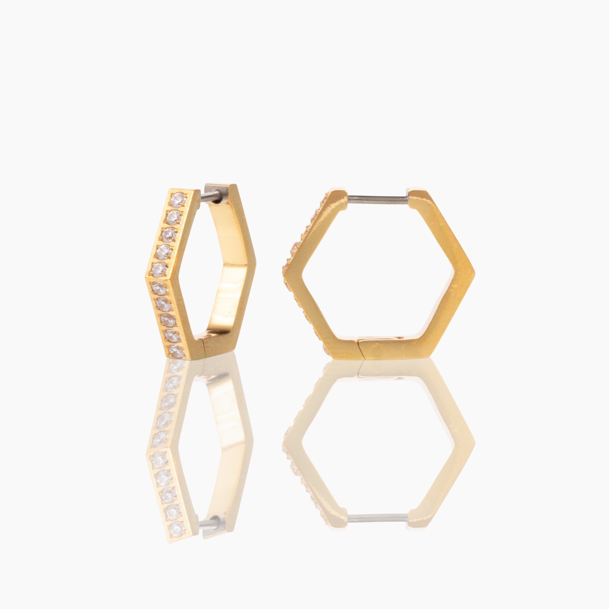 Pavé Friday Hoop Earrings