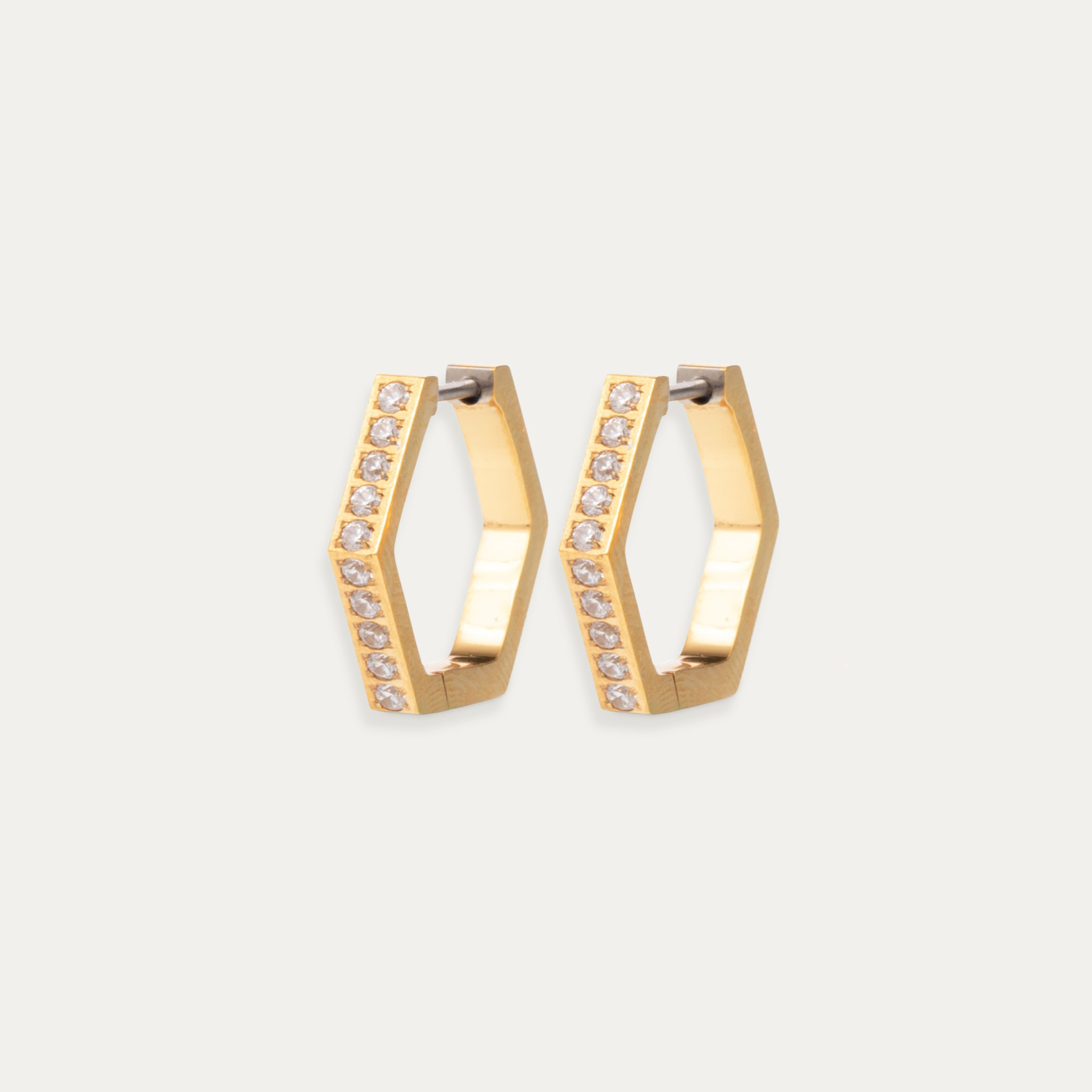Pavé Friday Hoop Earrings