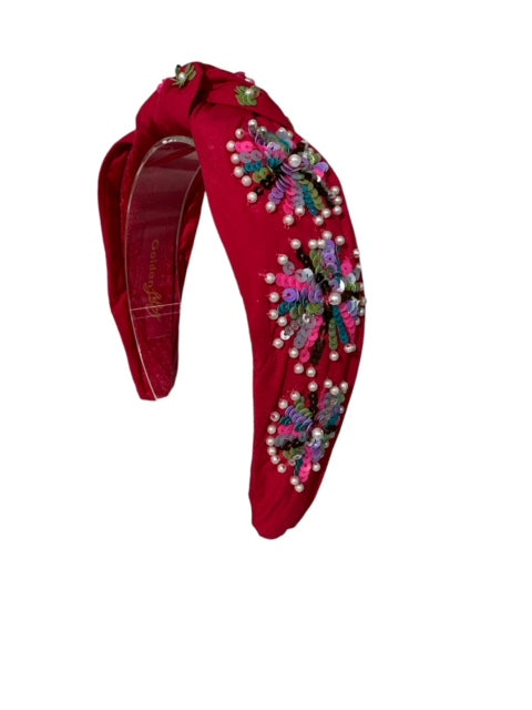 Headband Knot - Fireworks - Pink