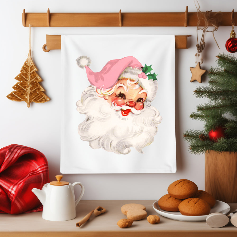 Vintage Pink Santa