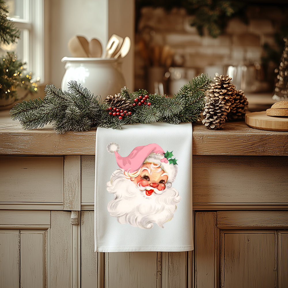Vintage Pink Santa