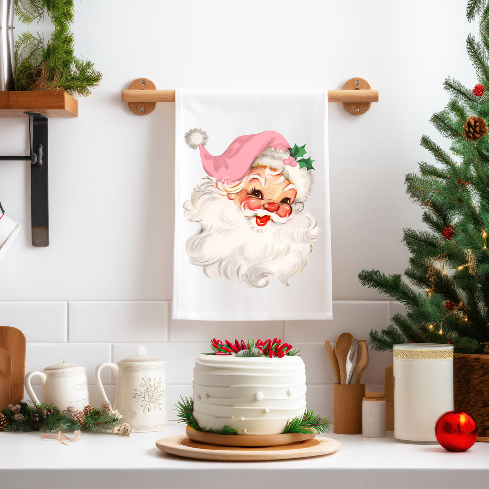 Vintage Pink Santa