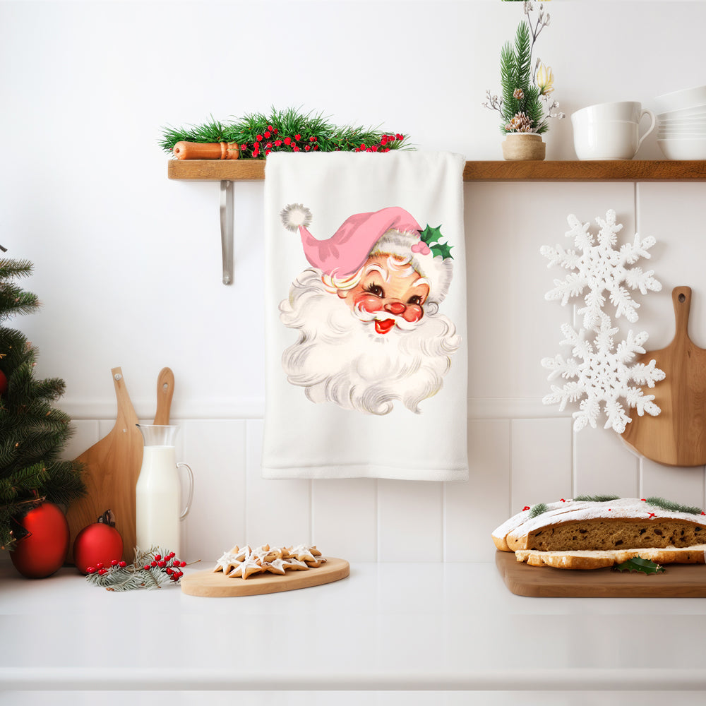 Vintage Pink Santa