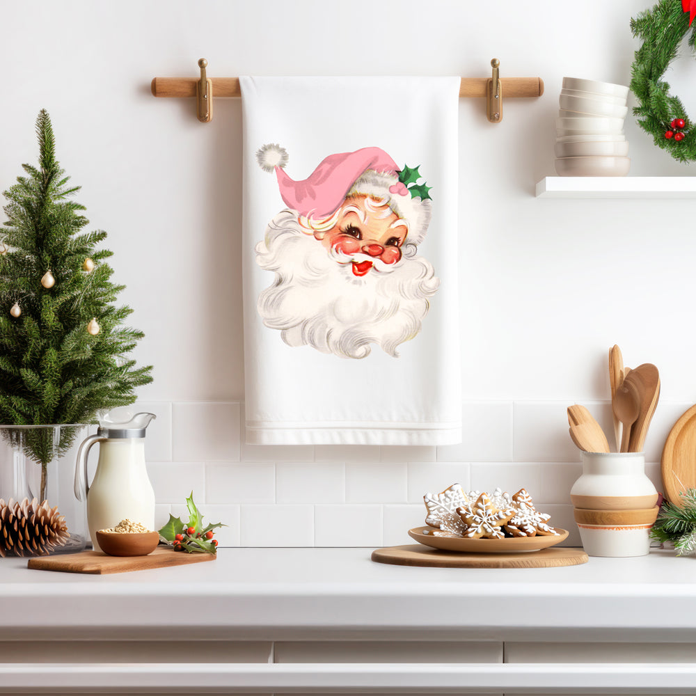 Vintage Pink Santa