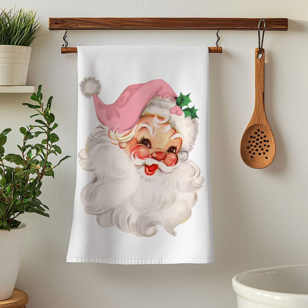 Vintage Pink Santa