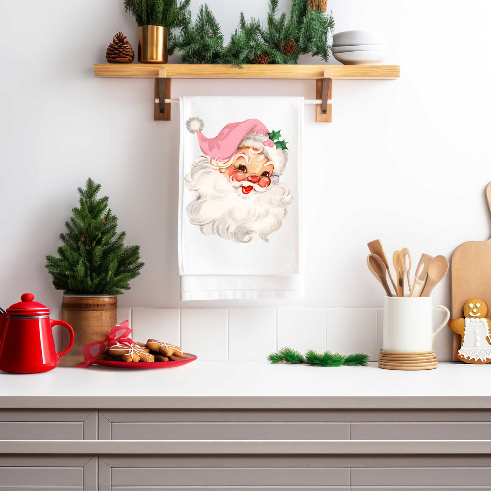 Vintage Pink Santa