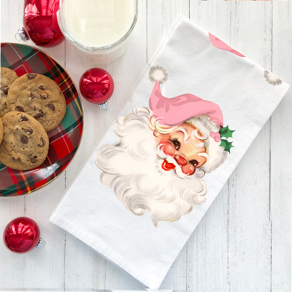 Vintage Pink Santa