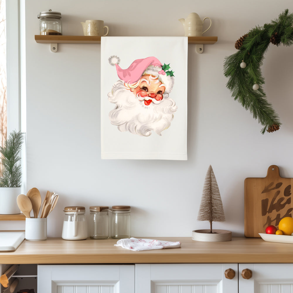 Vintage Pink Santa