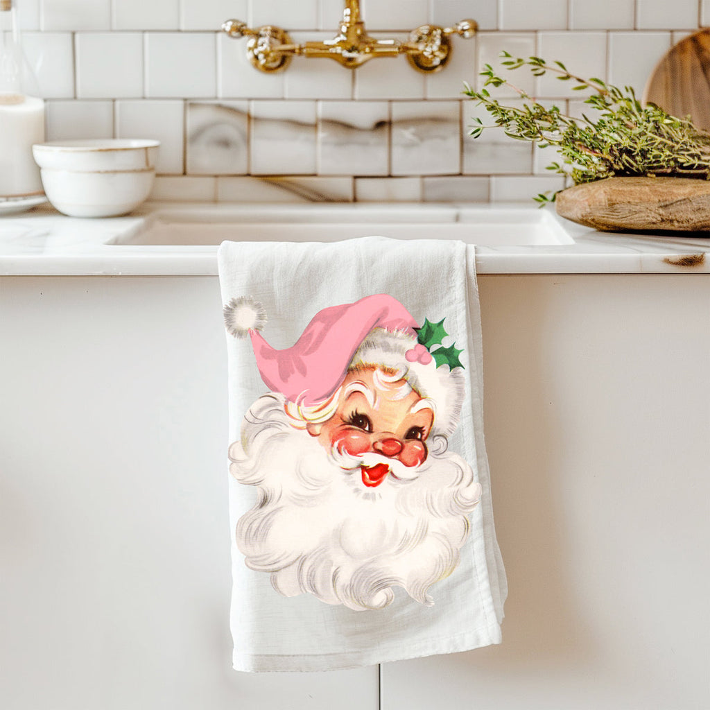 Vintage Pink Santa