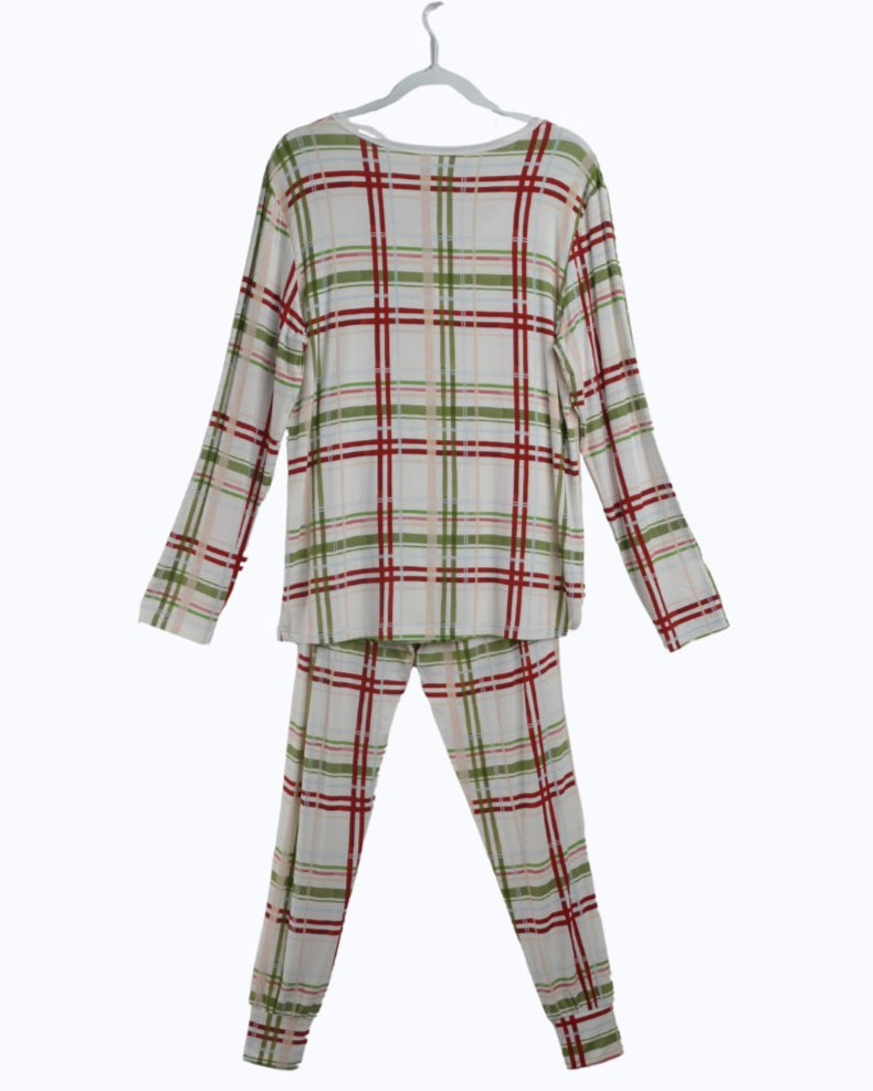 Christmas Adult Women's Bamboo Pajamas in Plaid