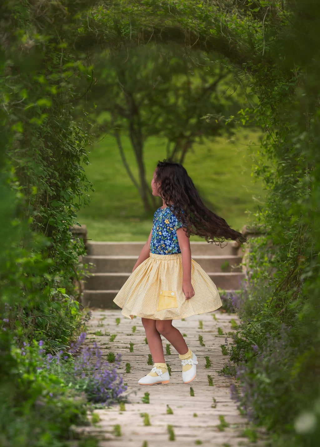 Puff Sleeve Tee in Wildflowers