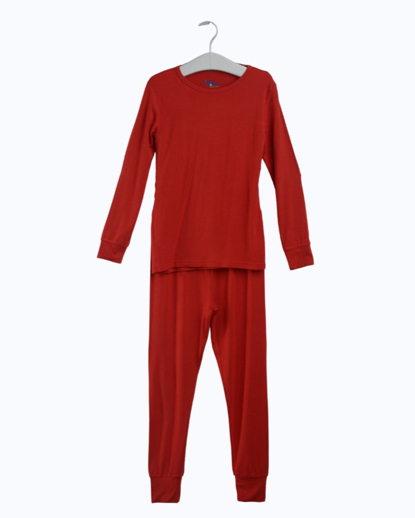 Bamboo Pajama Set in Red