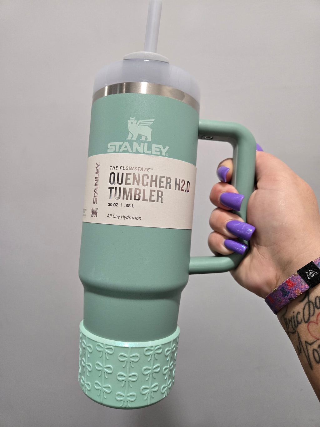 SeafoamShimmer Coquette Boot Bumper Sleeve