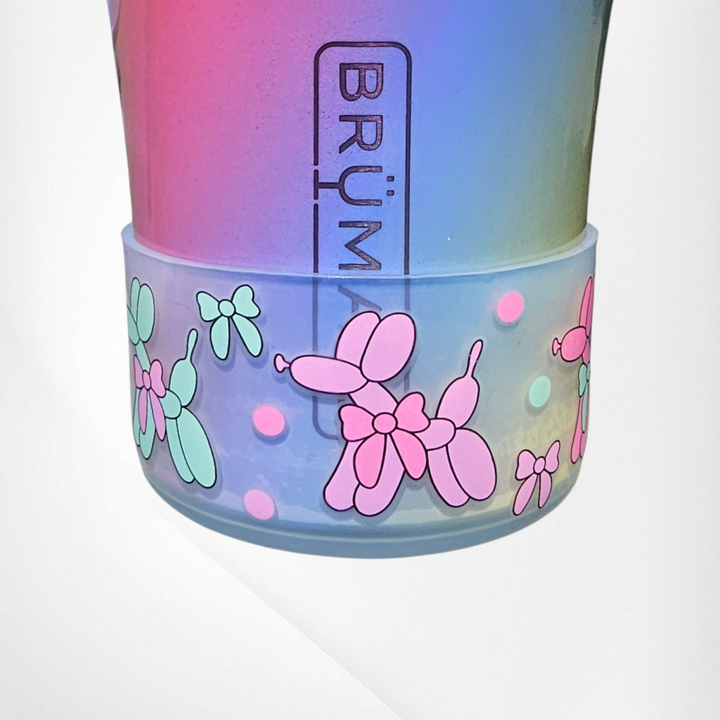 Preppy Balloon Dogs Silicone Tumbler Boot