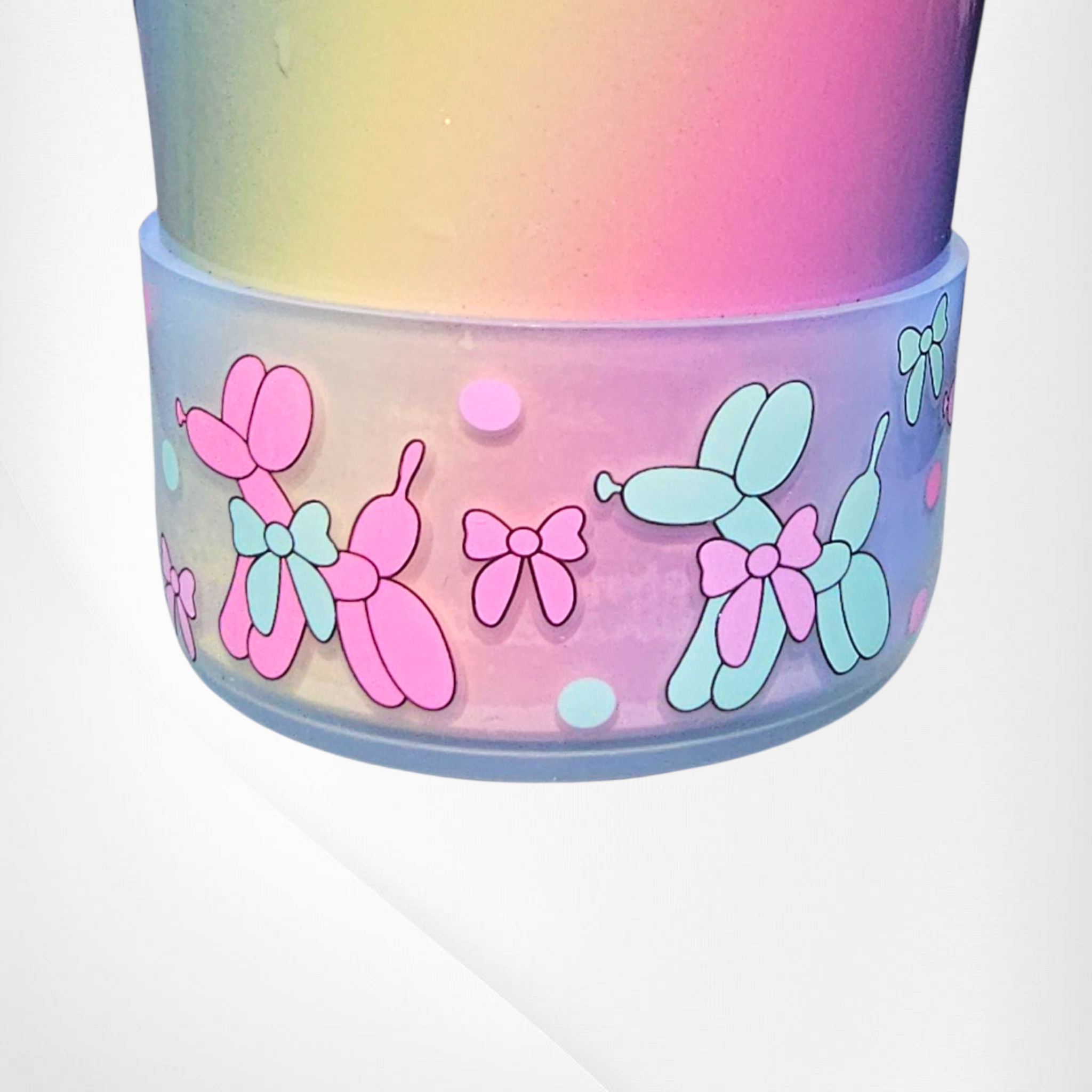 Preppy Balloon Dogs Silicone Tumbler Boot