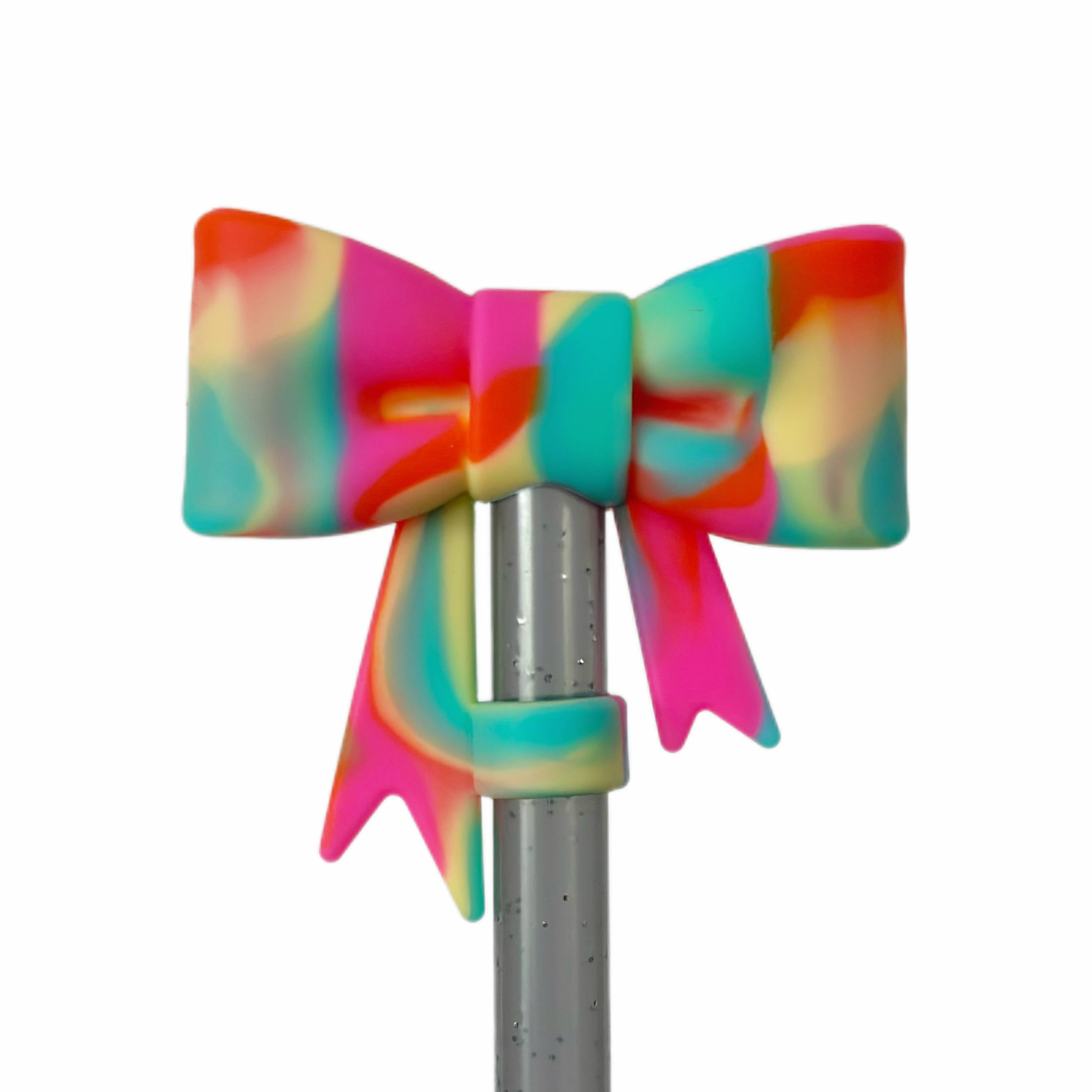 10MM NeonMix Bow Strawtopper