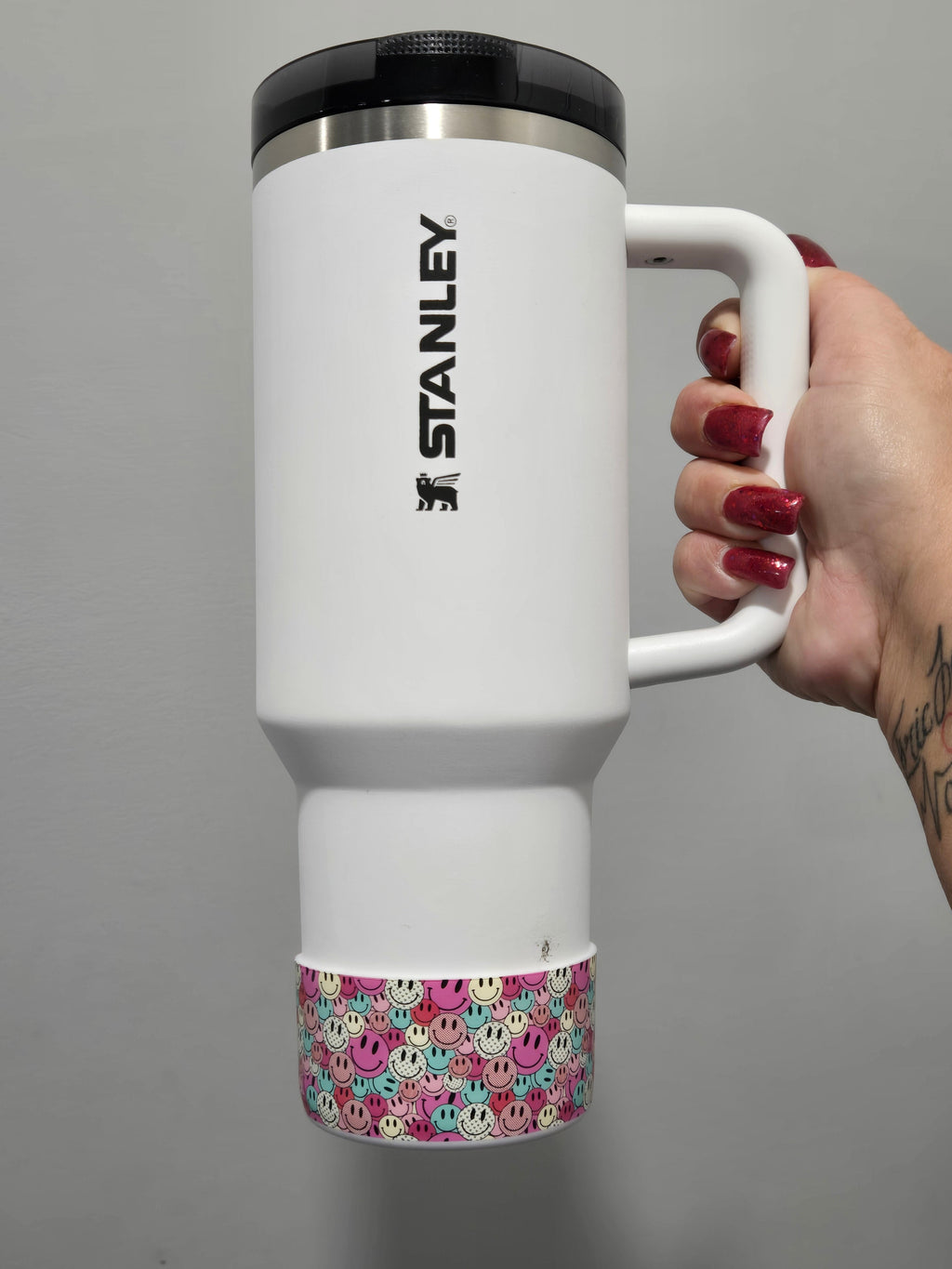 Oh Happy Day silicone boot bumper sleeve for tumblers