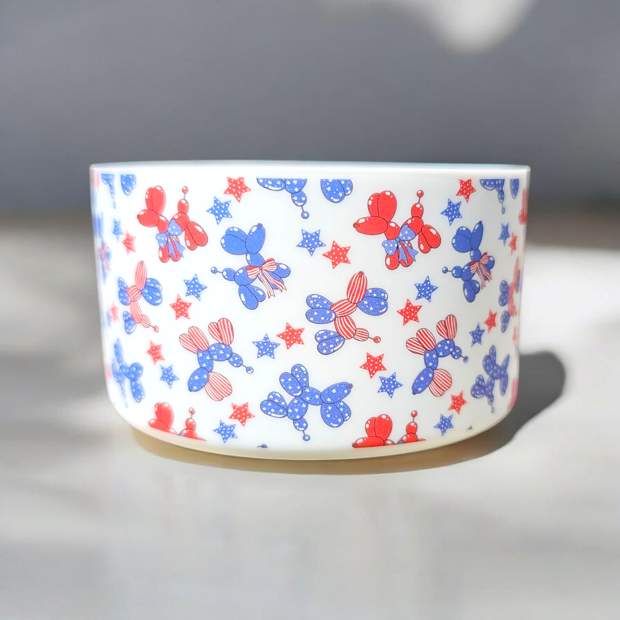 4th Of July Balloon Dog Tumbler Boot
