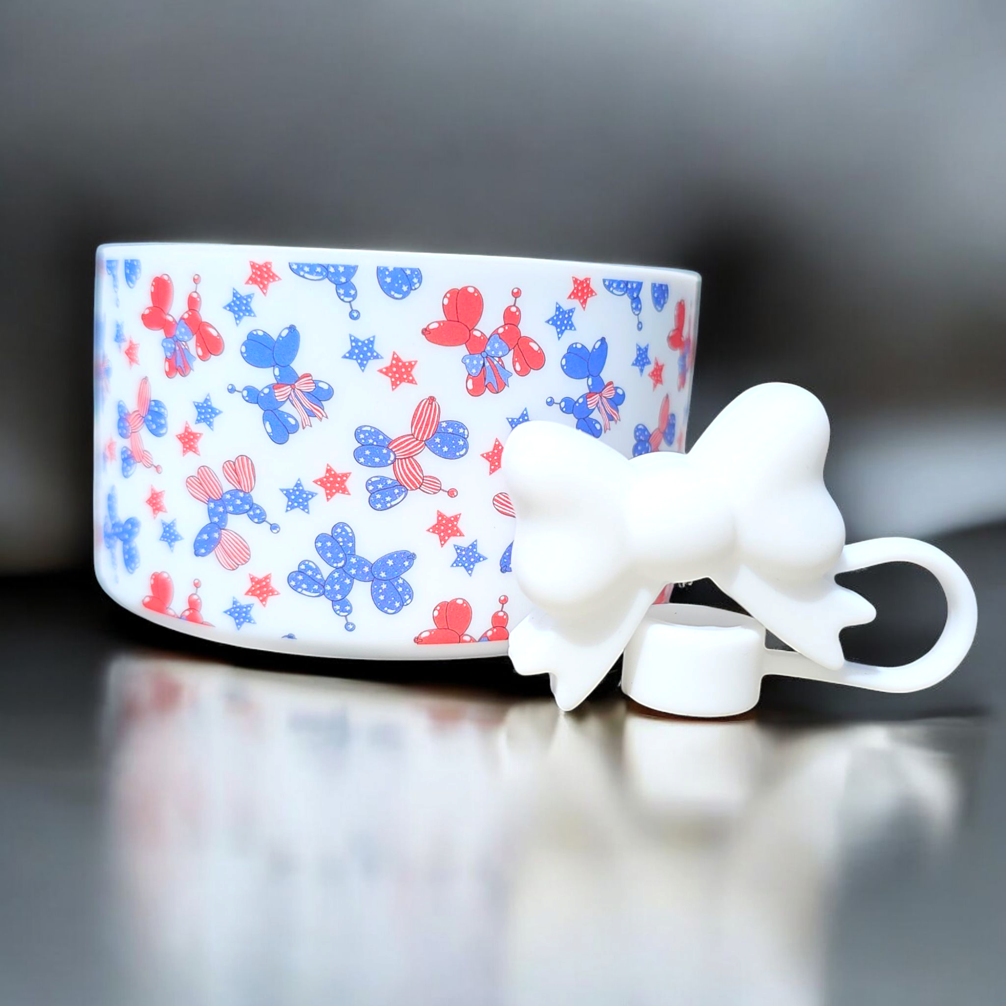 4th Of July Balloon Dog Tumbler Boot