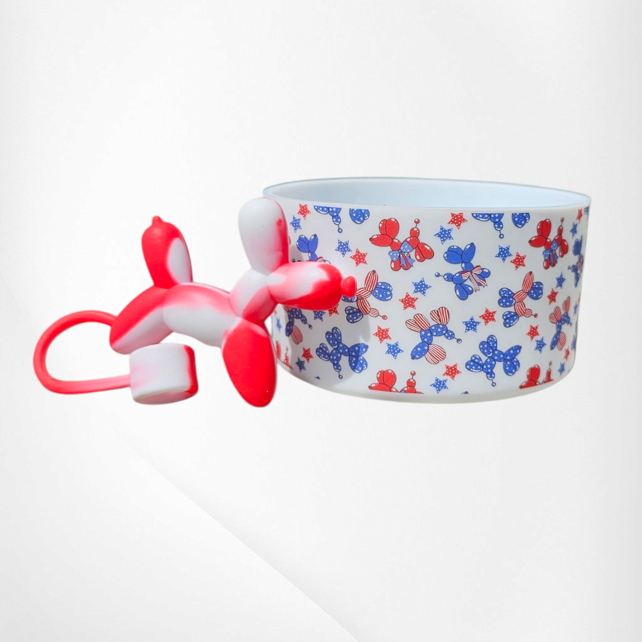 4th Of July Balloon Dog Tumbler Boot