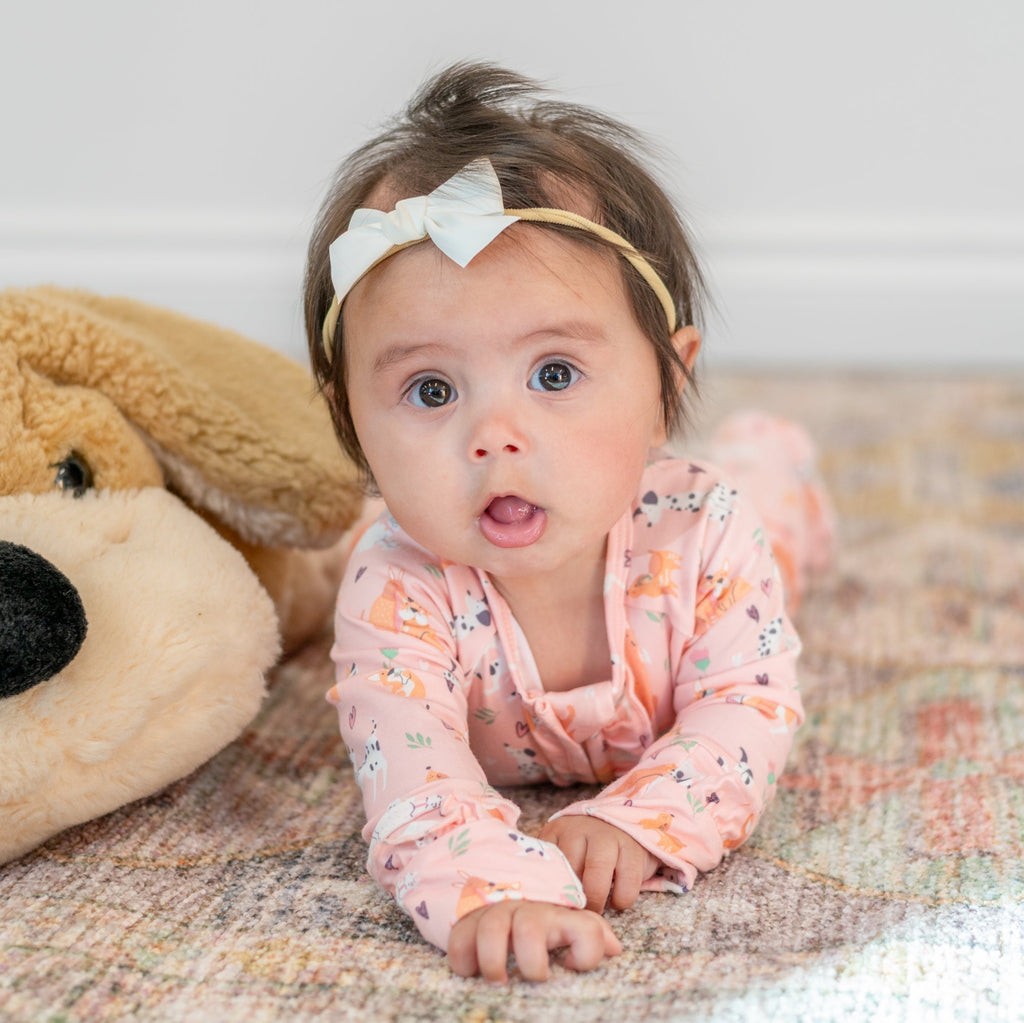 Dalmatian Poodle Puppy Ruffle Footie