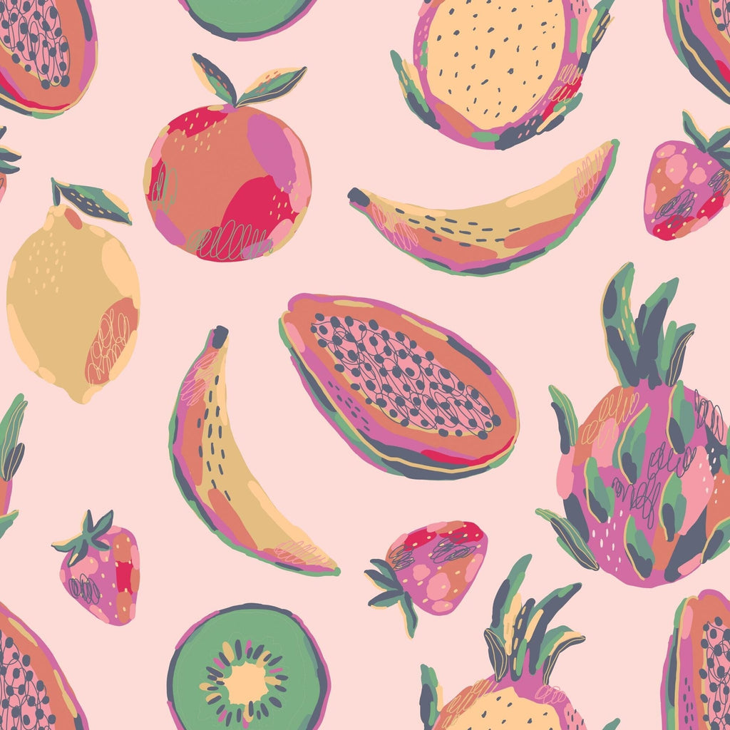 Tropical Fruit Ruffle Romper