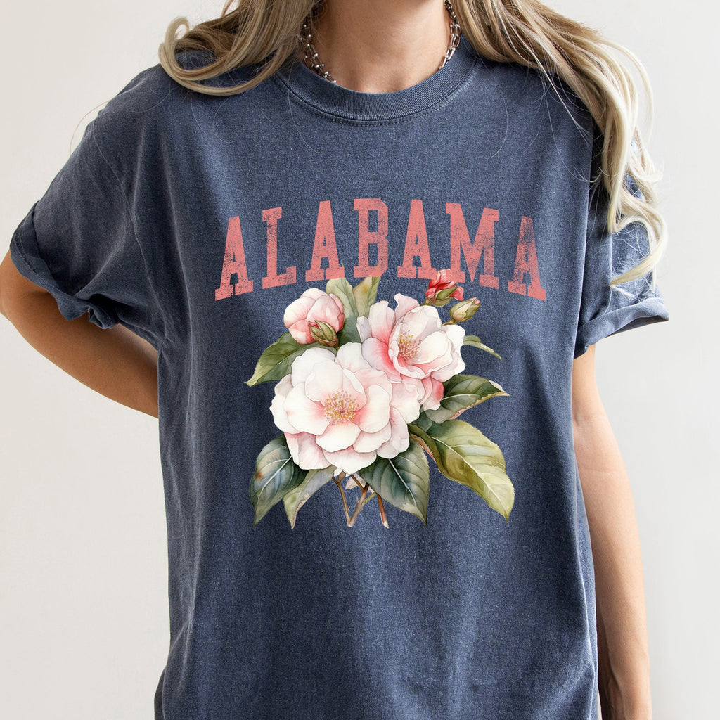 Alabama State Flower Comfort Colors Tshirt