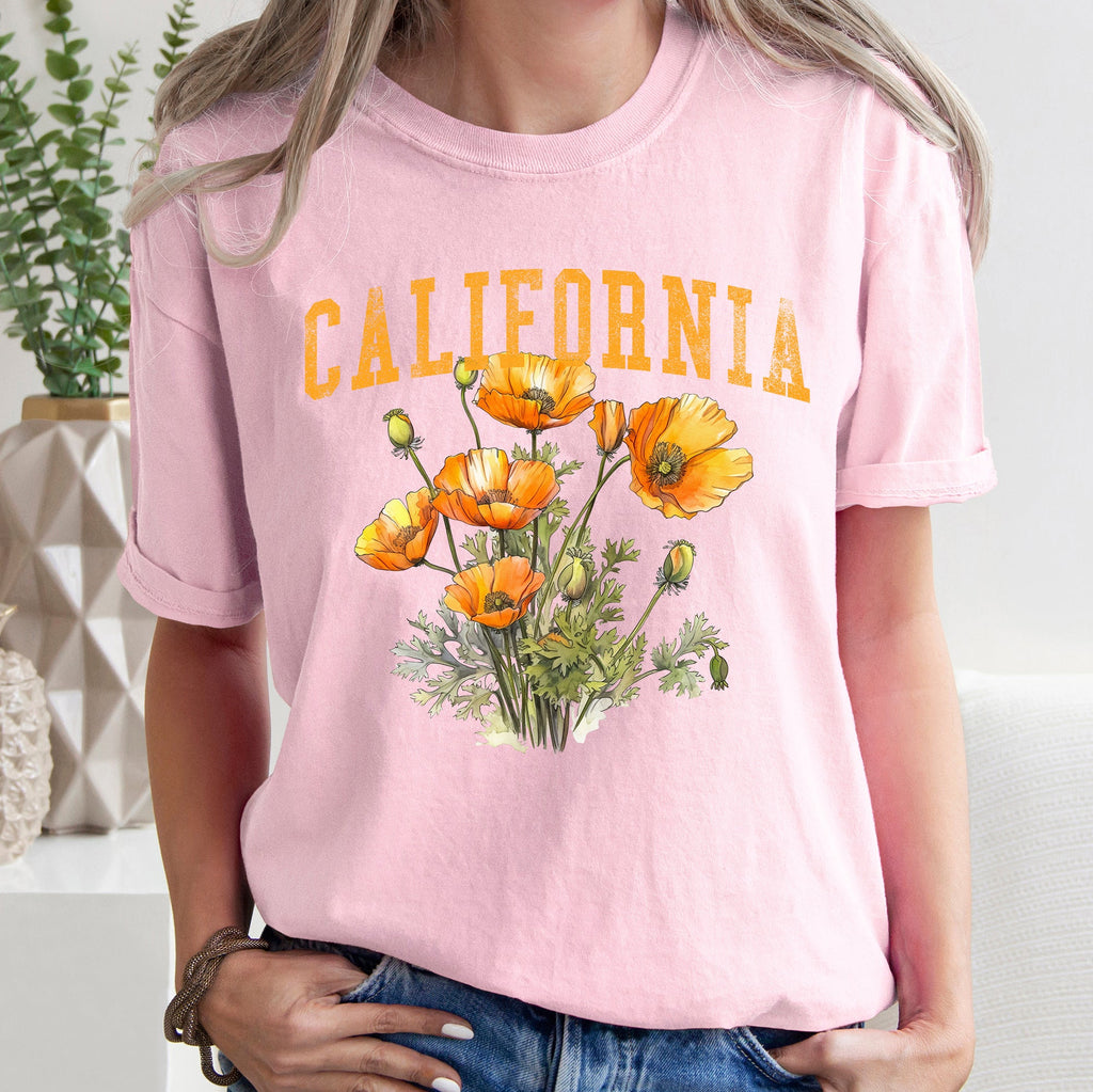 California State Flower Comfort Colors Tshirt