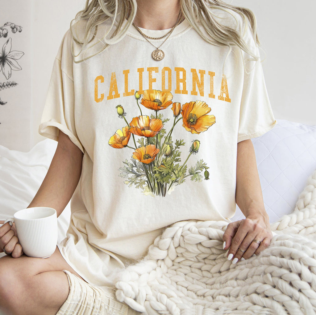 California State Flower Comfort Colors Tshirt