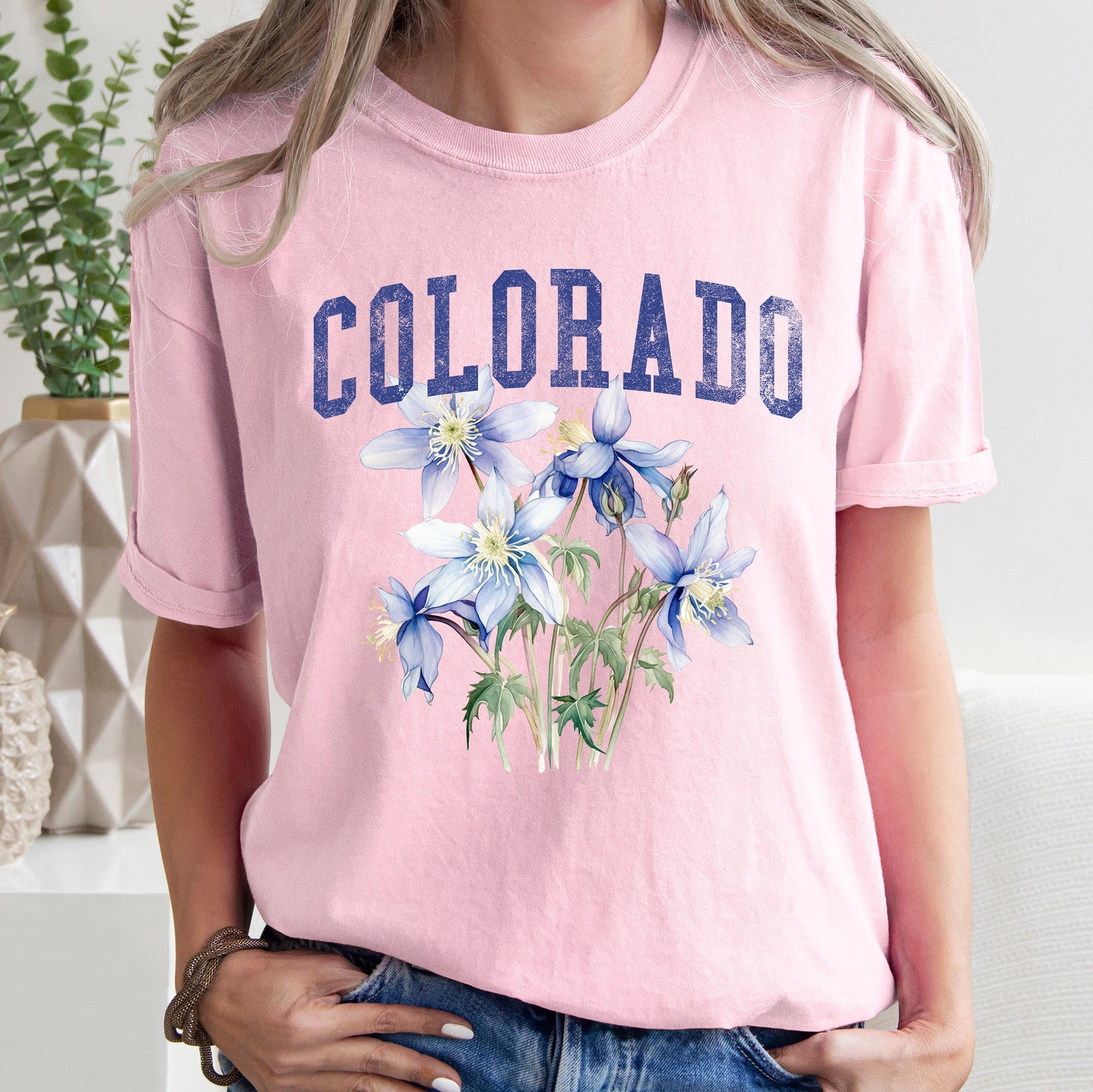Colorado State Flower Comfort Colors Tshirt