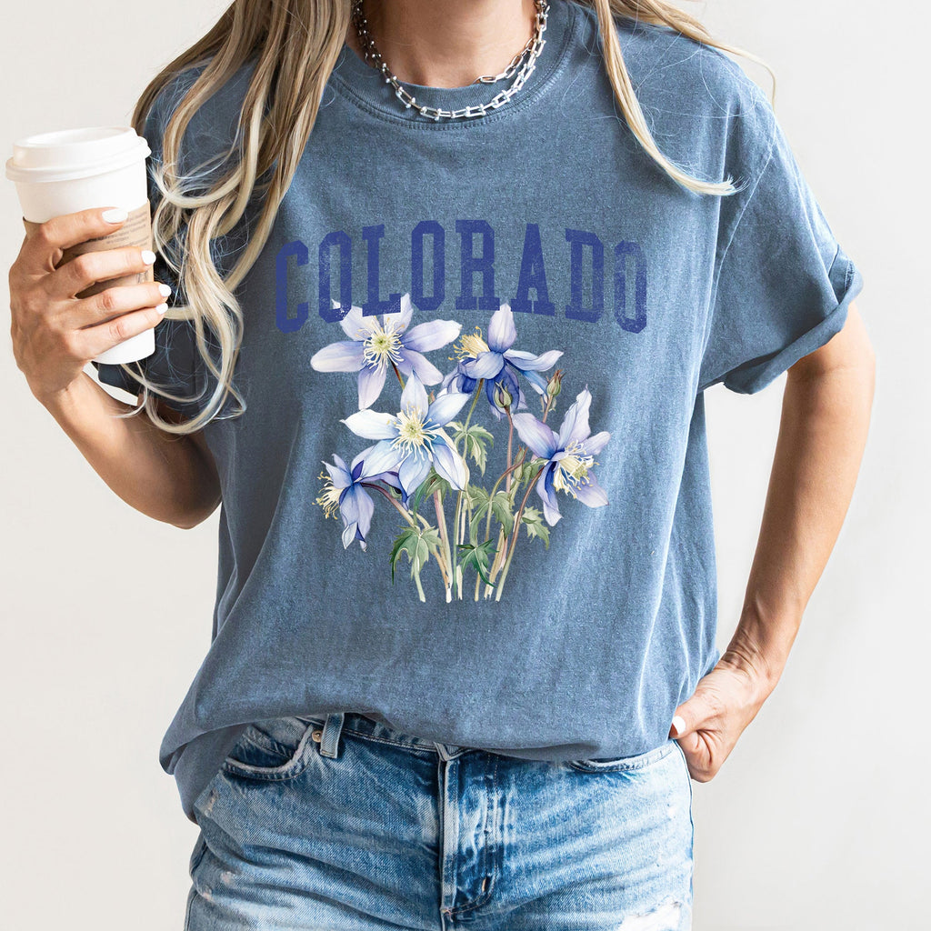 Colorado State Flower Comfort Colors Tshirt