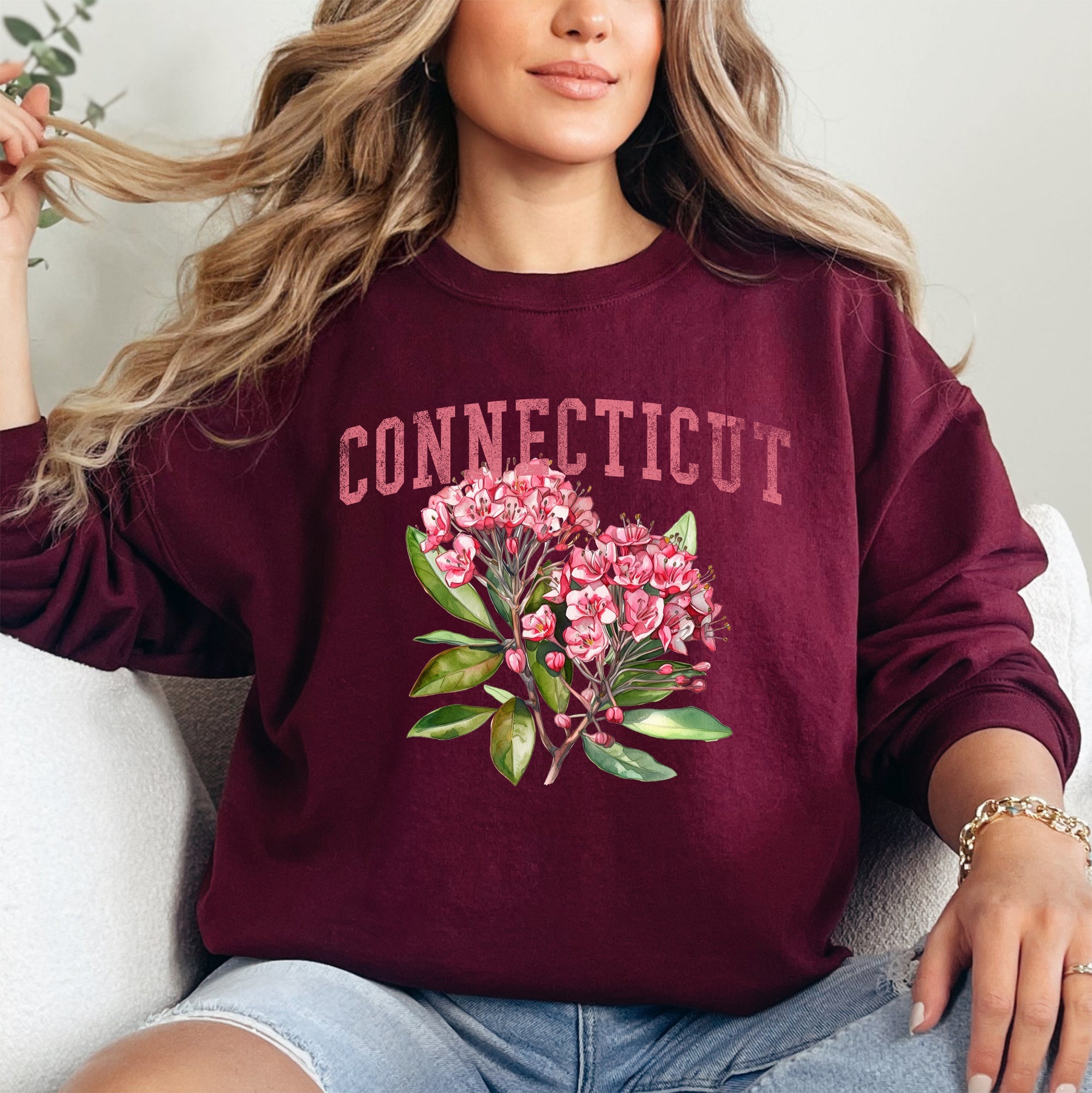 Connecticut State Flower Sweatshirt