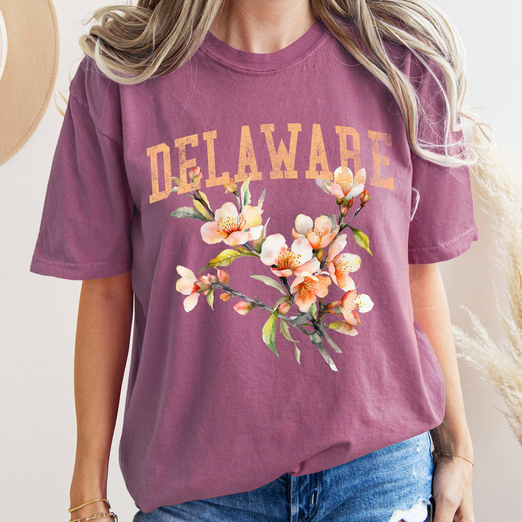 Delaware State Flower Comfort Colors Tshirt
