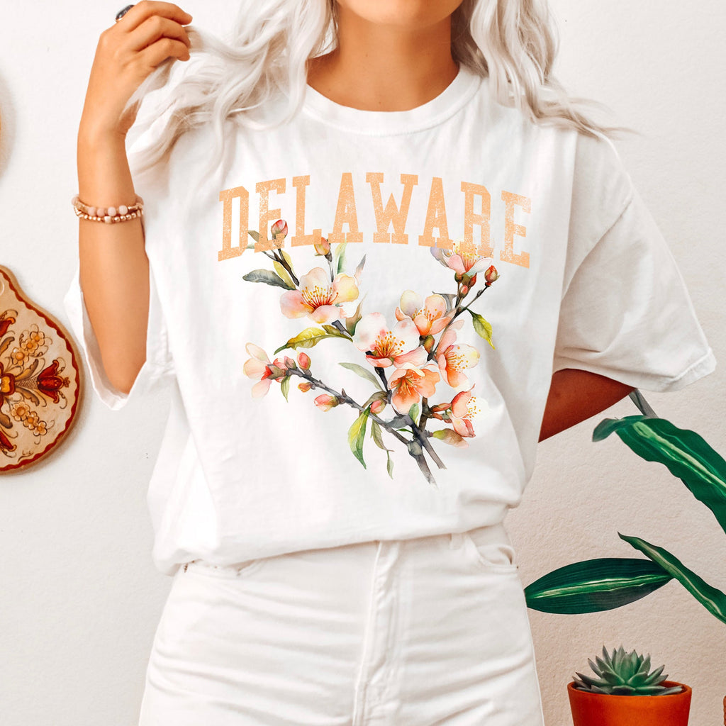 Delaware State Flower Comfort Colors Tshirt