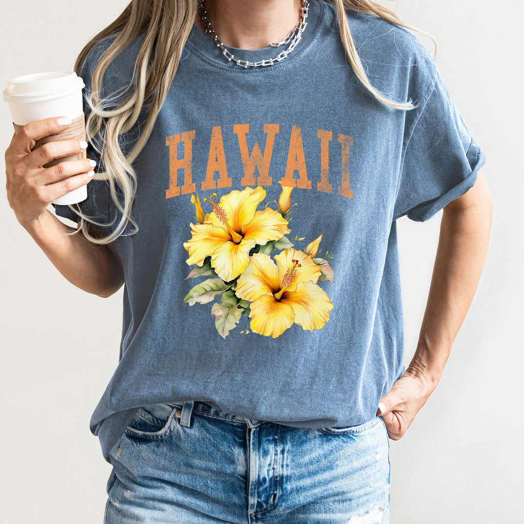 Hawaii State Flower Comfort Colors Tshirt
