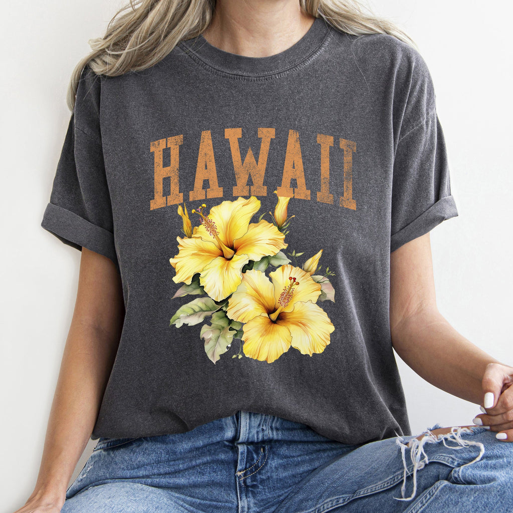Hawaii State Flower Comfort Colors Tshirt