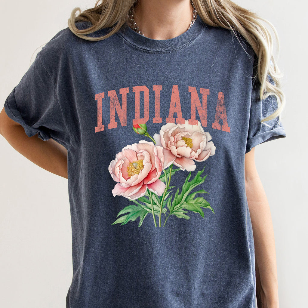 Indiana State Flower Comfort Colors Tshirt