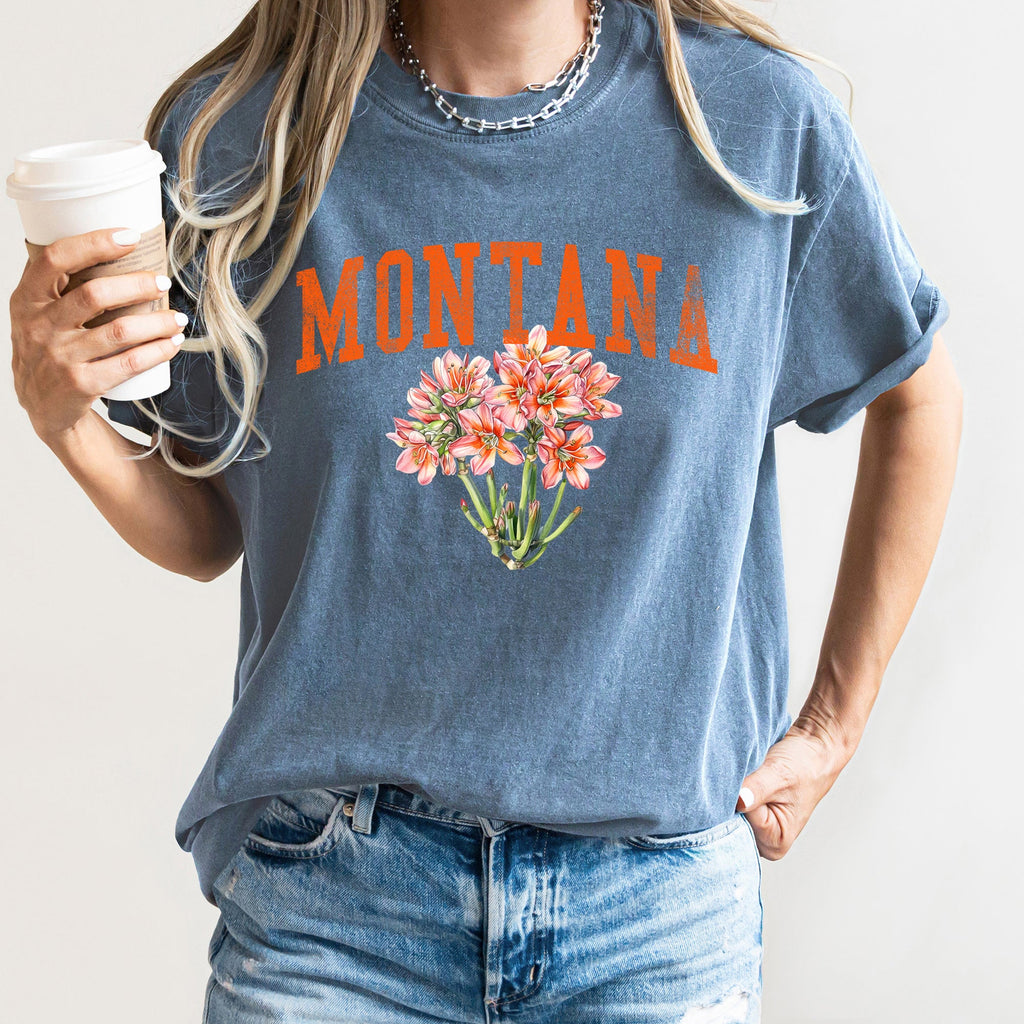 Montana State Flower Comfort Colors Tshirt
