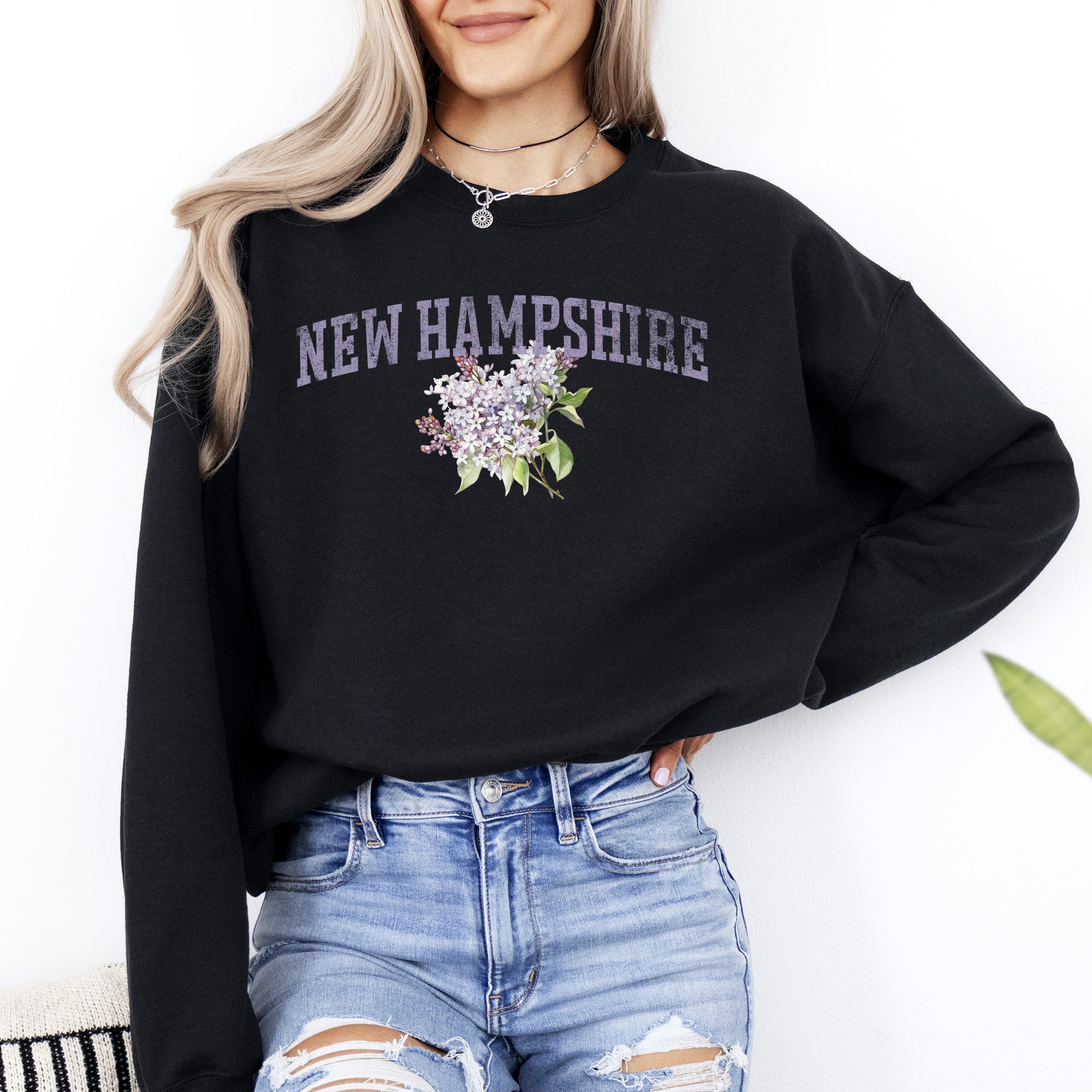 New Hampshire State Flower Sweatshirt