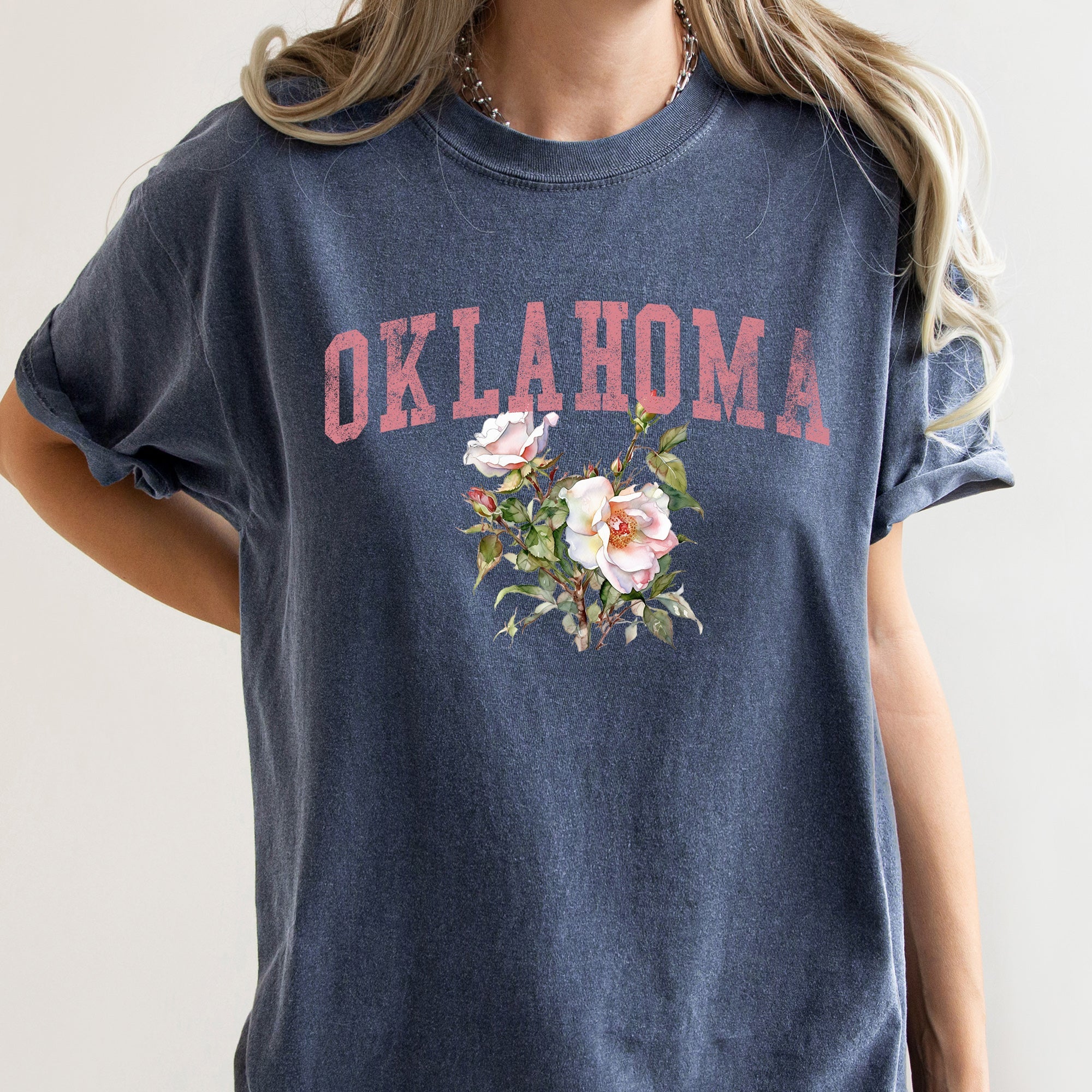 Oklahoma State Flower Comfort Colors Tshirt