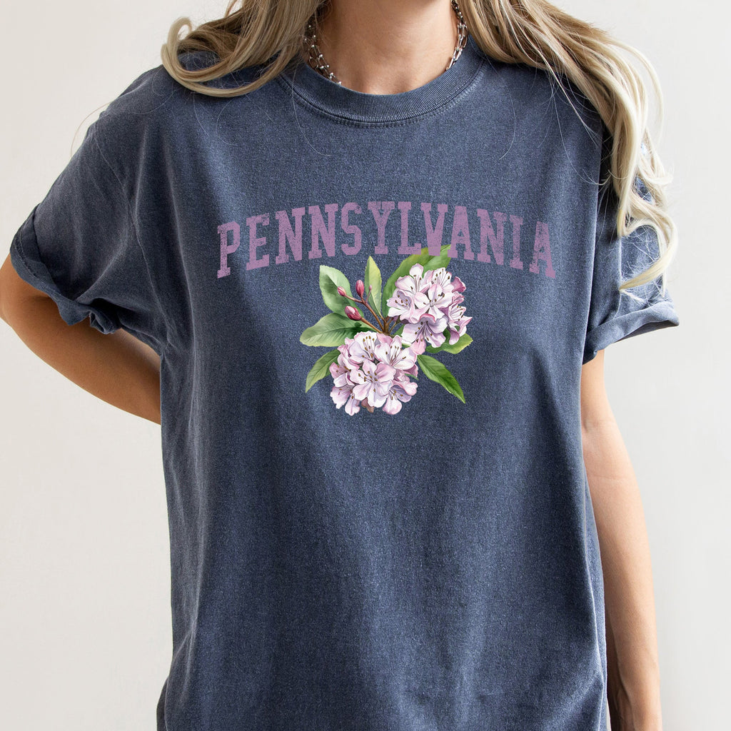 Pennsylvania State Flower Comfort Colors Tshirt