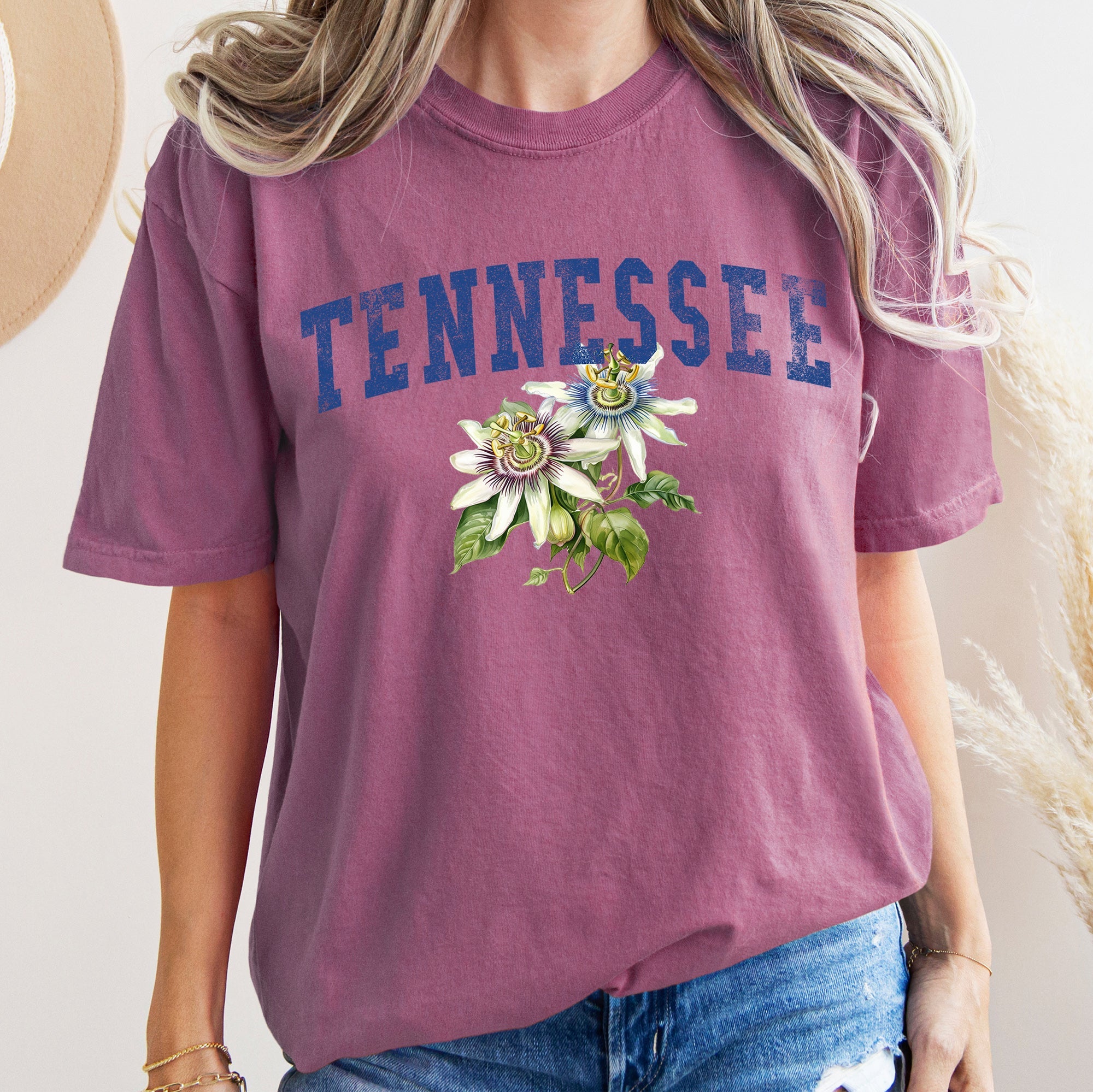 Tennessee State Flower Comfort Colors Tshirt